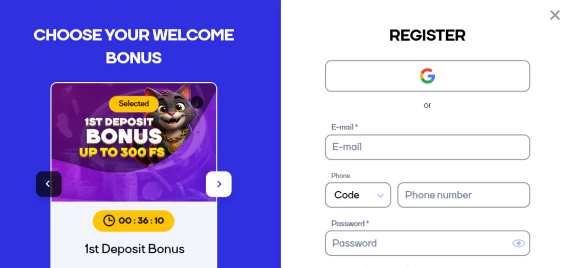 cat casino registration